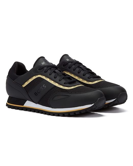 Hugo boss best sale gold trainers