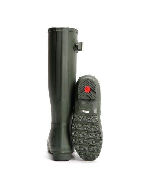 Hunter Green Original Tall Rubber Dark Wellington Boots