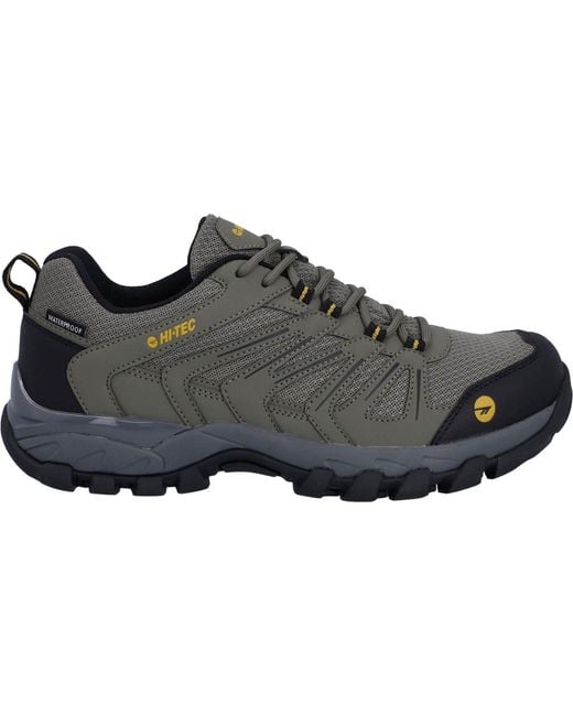 Hi-tec Black Campana Low Polyurethane Dusty/Honey Hiking Shoes for men