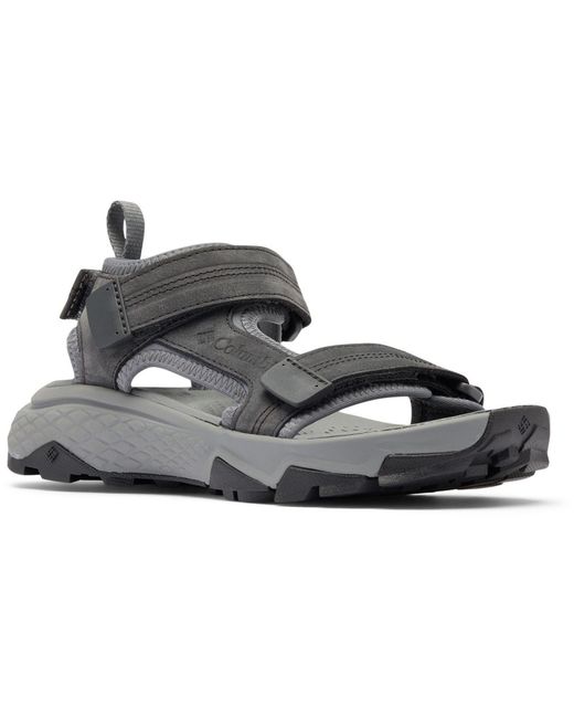 Columbia Brown Peakfreak Rush Leather Shark Sandals