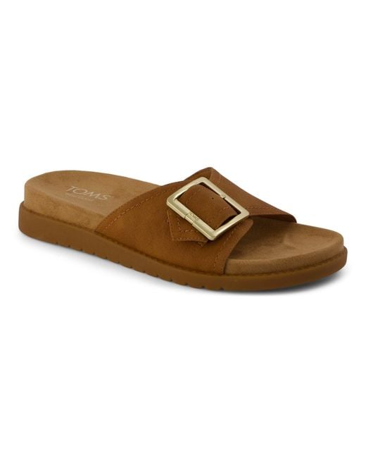 TOMS Brown Marin Textile Sugar Sandals