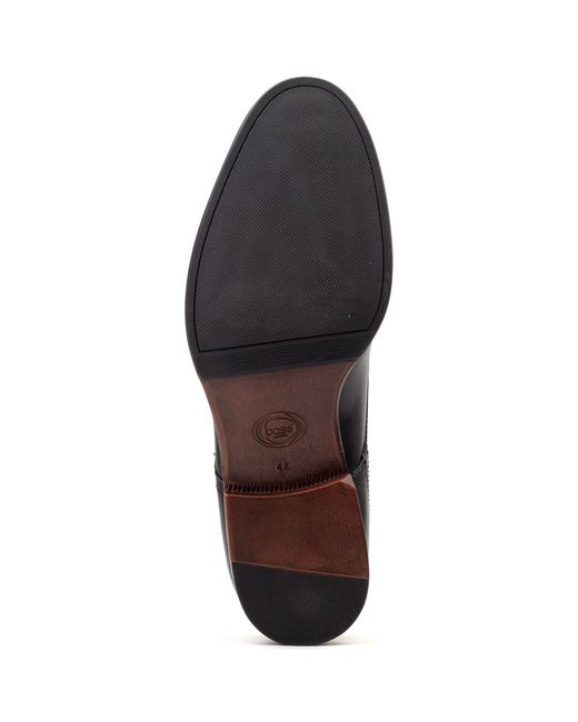 Base London Black Edison Leather Lace-Up Shoes for men