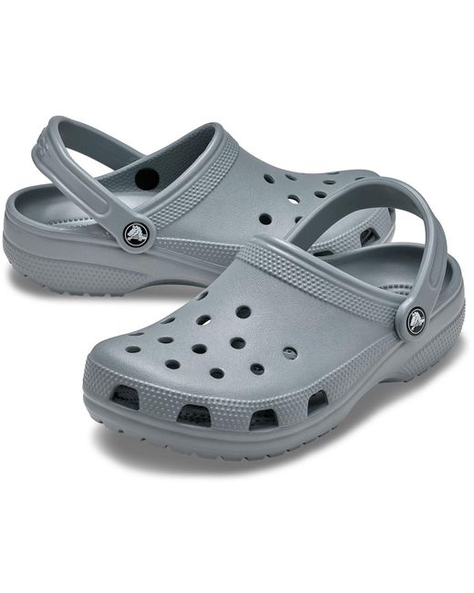 CROCSTM Gray Classic Clog Thermoplastic Concrete Clogs for men