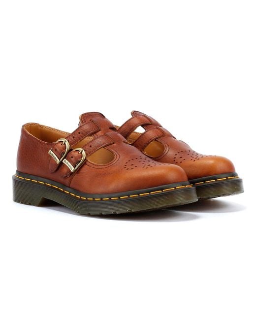 Dr. Martens Brown 8065 Mary Jane Ambassador Cashew Shoes