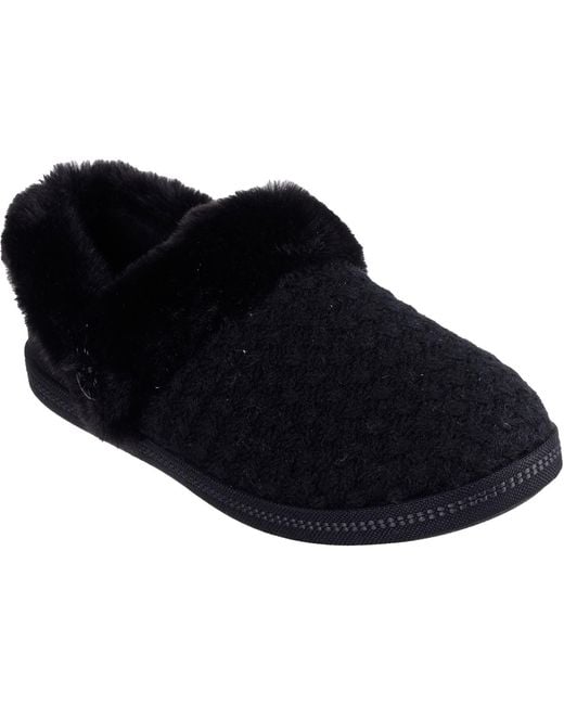 Skechers Black Cozy Campfire Frosty Promise Slippers