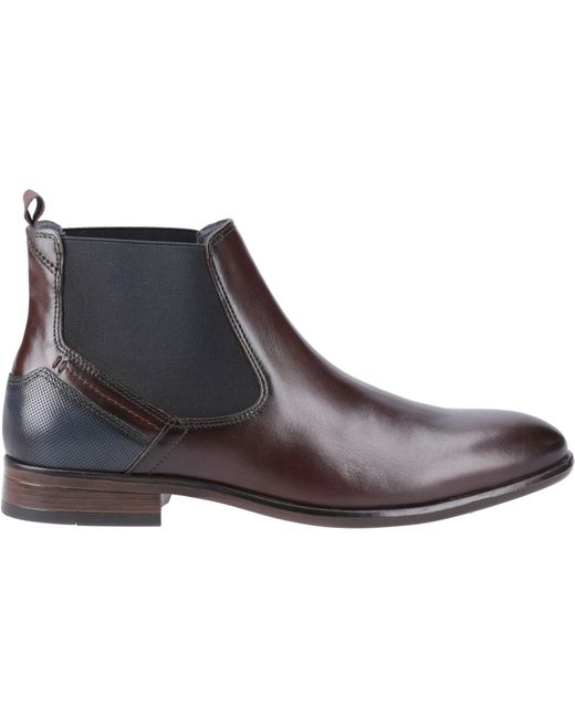 Pod Brown Frank Leather/Textile Chestnut Boots for men