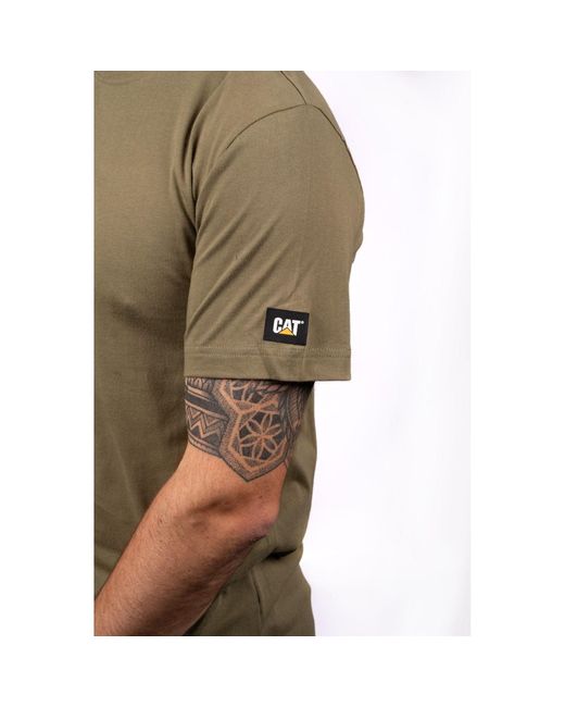 Caterpillar Green Essentials Short-Sleeve Cotton T-Shirt for men