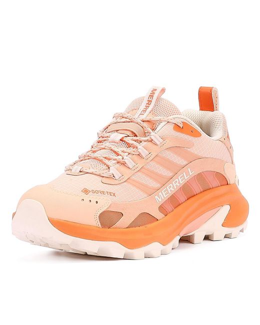 Merrell Pink Moab Speed 2 Gore-tex Women's Coyote Peach Trainers