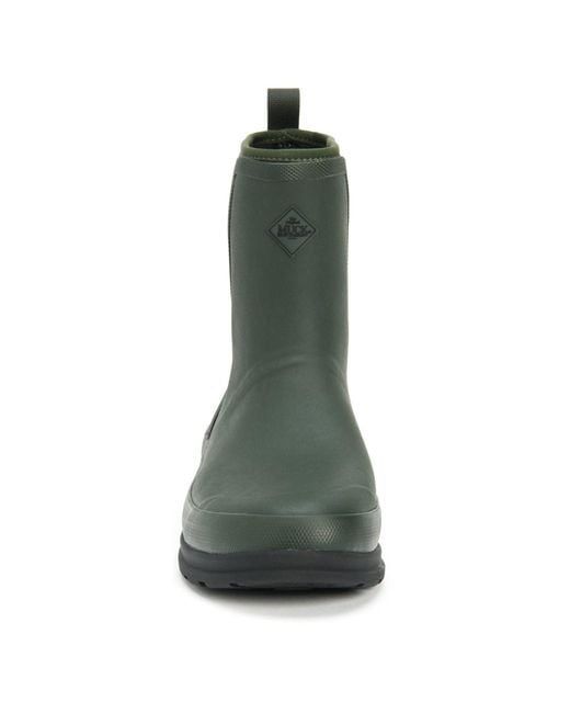 Muck Boot Green Originals Pull On Mid Rubber Wellington Boots