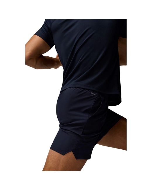 Castore Blue Branded Elastic Shorts Polyester Activewear Shorts for men