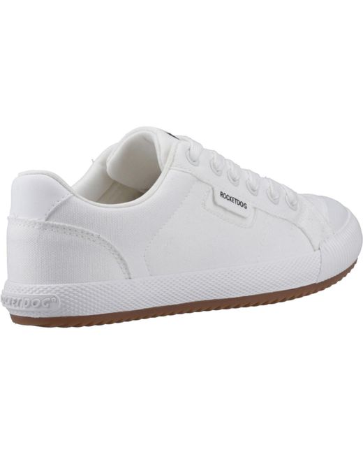 Rocket Dog White Cheery Low Cotton Trainers