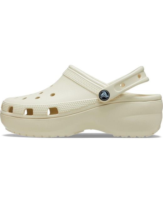 CROCSTM Metallic Classic Platform Synthetic Bone Clogs