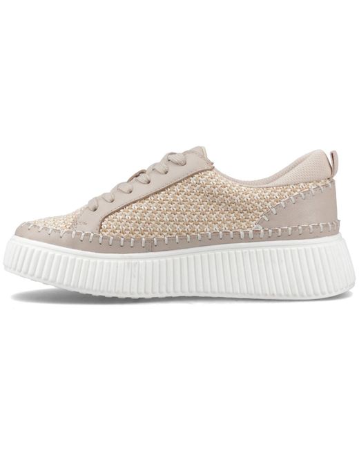 Hush Puppies Natural Haisley Woven Textile Standard Trainers