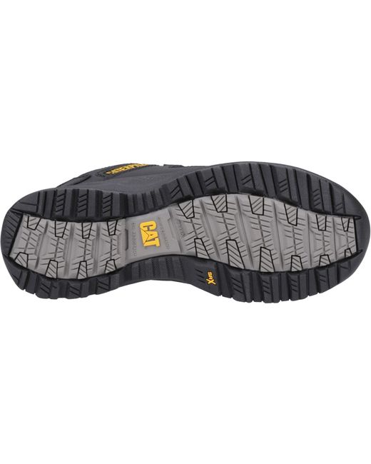 CAT Safety Black Caterpillar Elmore Low Synthetic Safety Trainers for men