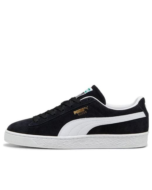 PUMA Black Classic Suede Trainers