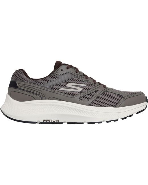 Skechers Gray Go Run Consistent 2.0 Mapleton Leather Trainers for men
