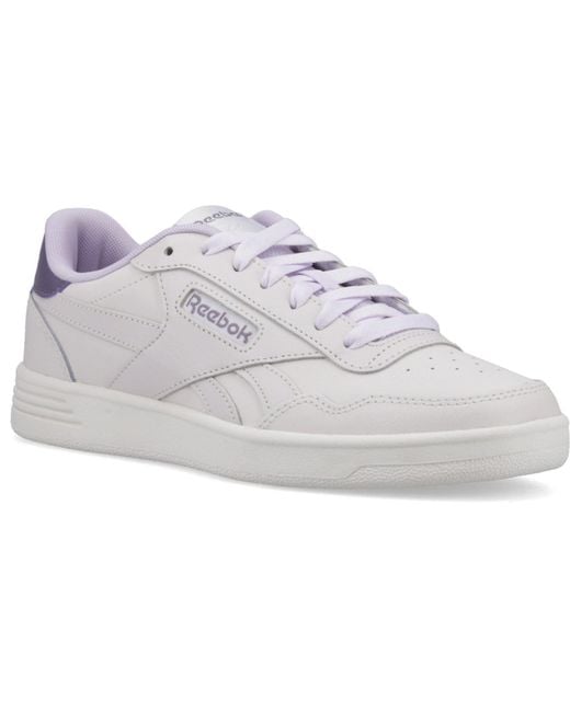 Reebok Gray Court Advance Synthetic Luxegrey/Dig Gleam/Purplefus Trainers