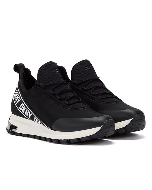 DKNY Black Mosee /white Trainers