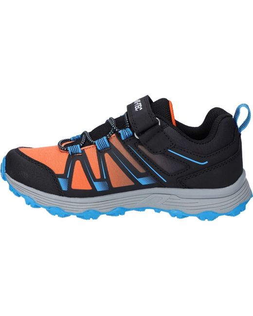 Hi-tec Blue Scrappy Low Wp Jr Synthetic/ Danube/Flame Hiking Boots
