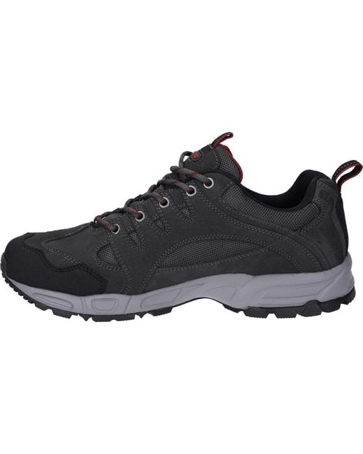 Hi-tec Black Auckland Lite Leather Graphite/Dark Hiking Boots for men