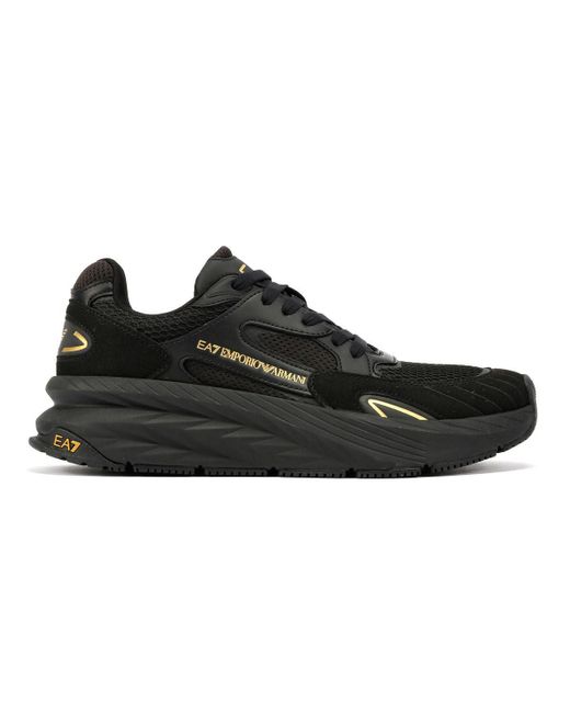 EA7 Crusher Sonic Mix Farbe Turnschuhe in Black für Herren