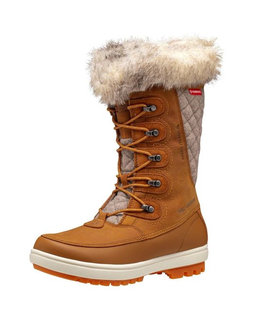 Helly Hansen Sport Brown Garibaldi Leather New Wheat/Dark Khaki Winter Mid Calf Boots