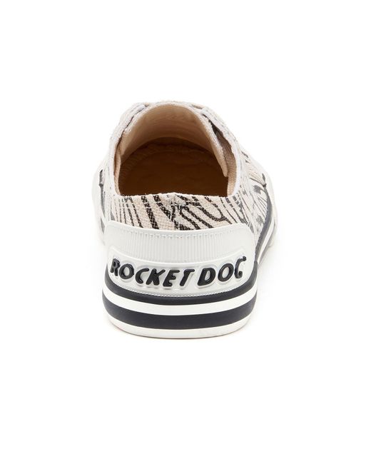 Rocket Dog White Jazzin Wales Cotton Trainers