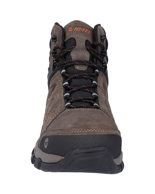 Hi-tec Brown V-Lite Explorer Wp Cow Suede Leather Chestnut/ Hiking Boots for men