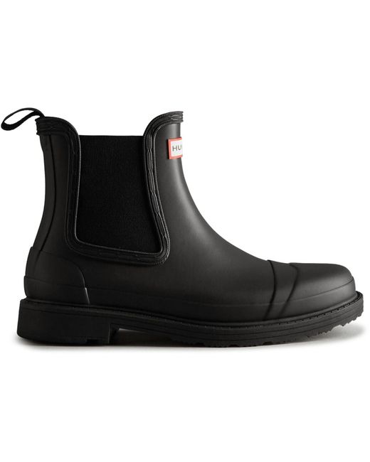 Hunter Black Commando Gummistiefel