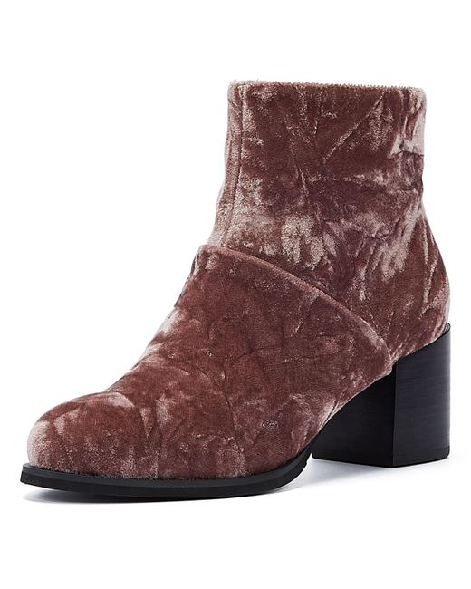 Shoe The Bear Brown Ceci Deep Blush Velvet Women's Boots