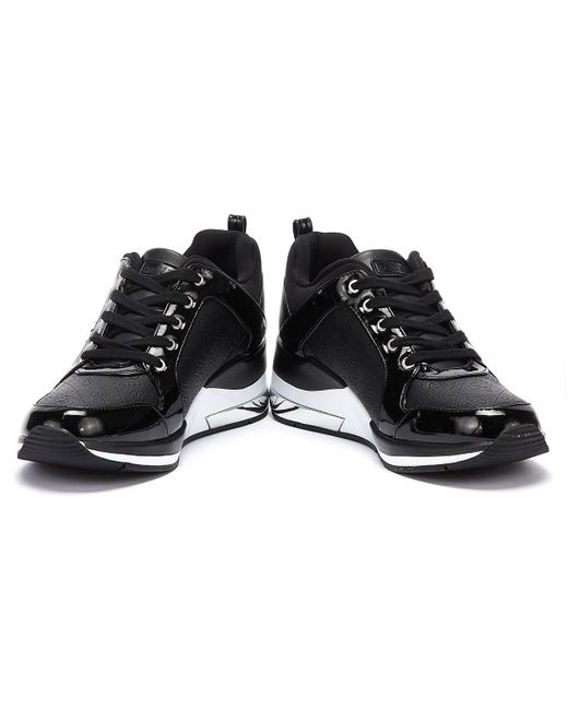 womens black guess trainers