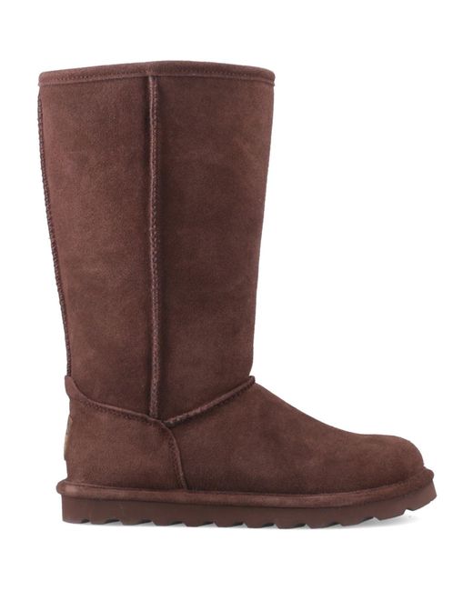 BEARPAW Brown Elle Tall Suede Chicory Winter Knee High Boots