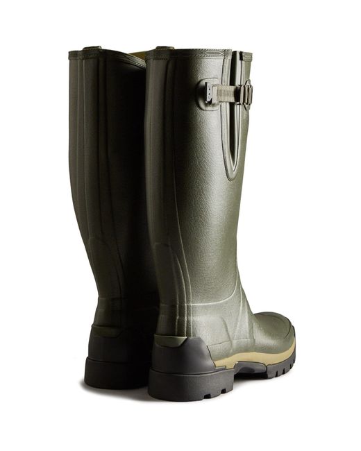 Hunter Green Dark Mft9136Rnp-Dov Balmoral Adjustable Wellington Boots for men