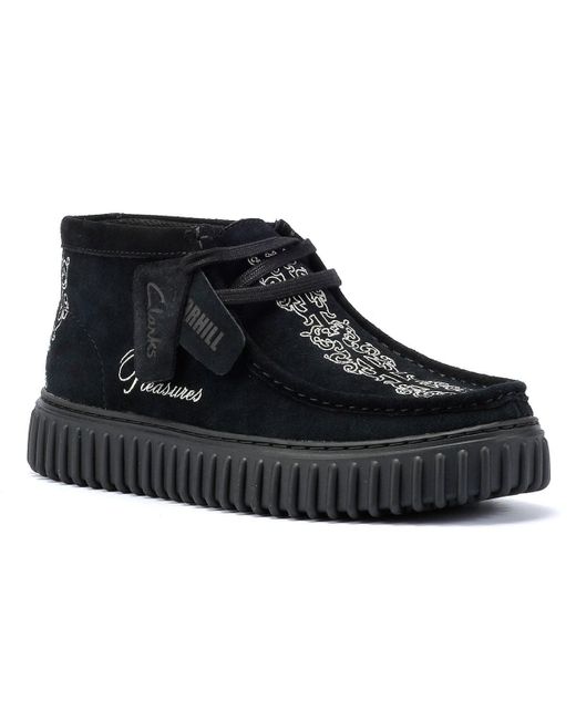 X Pleasures Torhill Woven Bottes En Daim Clarks pour homme en coloris Black
