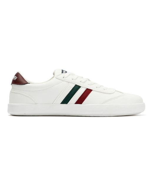 Lambretta White Vulkan Italian Trainers for men