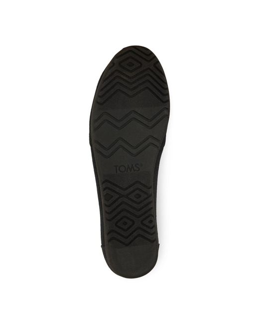 TOMS Black Alpargata Ballet Textile Espadrilles