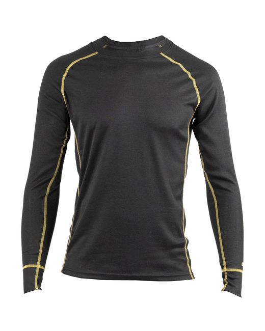 Caterpillar Black Thermo Synthetic Base Layer Shirt for men
