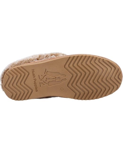 Hush Puppies Brown Amara Suede Slippers
