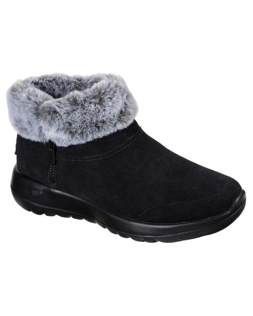 Skechers Blue On The Go Joy Savvy Wide 144003W-Bkgy Slip On Shoes