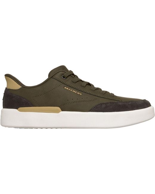 Skechers Black Verloma Radical Synthetic Suede Trainers for men