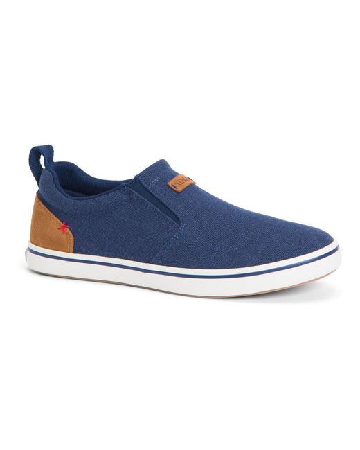 XtraTuf Blue Sharkbyte Canvas Trainers for men