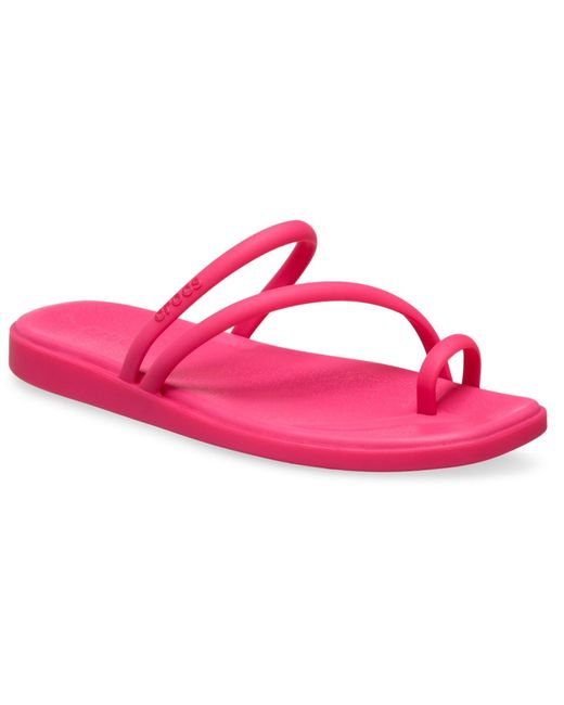 CROCSTM Pink Miami Toe Loop Sandal Dragon Fruit Sandals