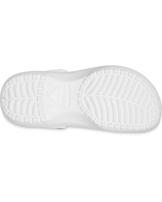 CROCSTM White Classic Platform Thermoplastic Clogs