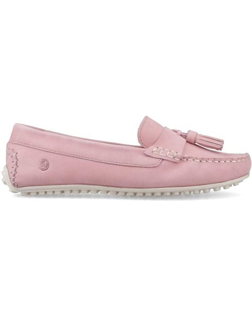 Sperry Top-Sider Pink Salvador Slip On Nubuck Moccasins Shoes