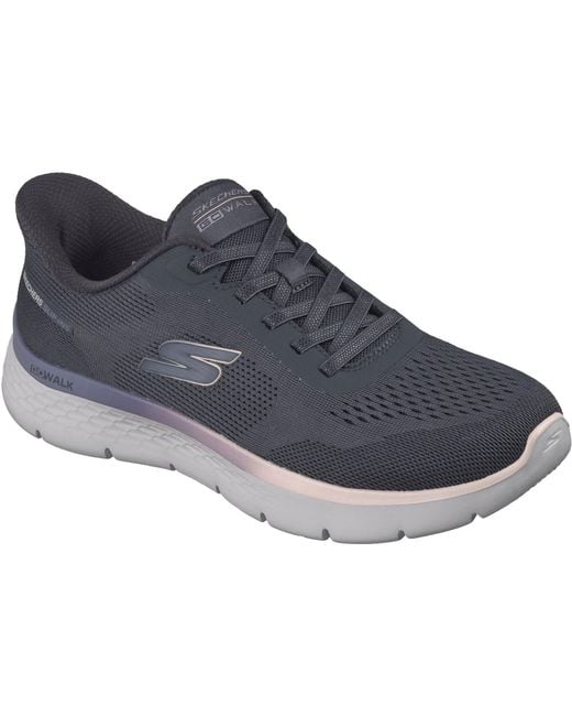 Skechers Blue Go Walk Flex Azriel Textile Textile/Trim Trainers