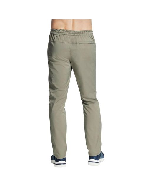 Skechers Gray Pant Downtown Classic Polyester Track Pants for men
