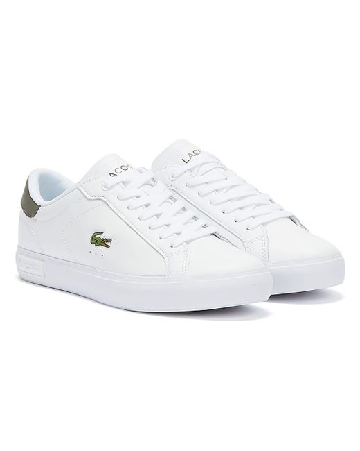 mens white lacoste shoes
