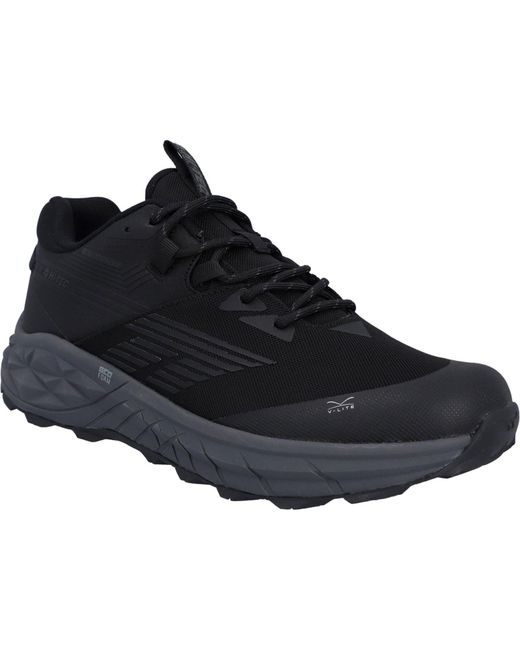 Hi-tec Black Fuse Trail Low Polyester /Charcoal Hiking Shoes for men