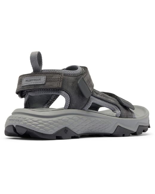 Columbia Brown Peakfreak Rush Leather Shark Sandals