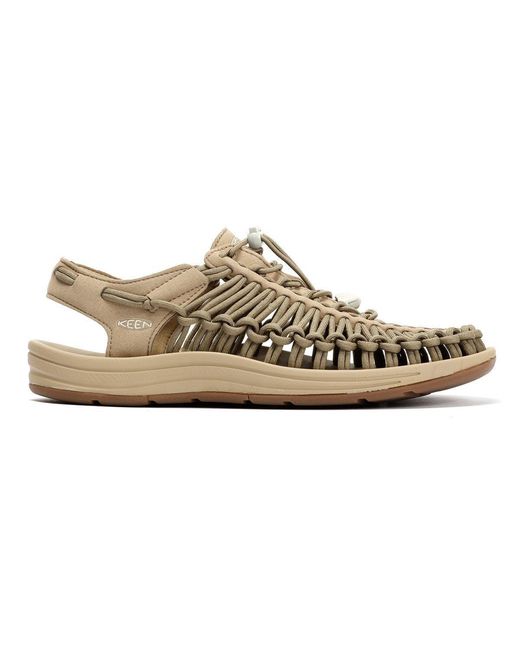 Keen Brown Uneek Timberwolf/Plaza Taupe Sandals for men
